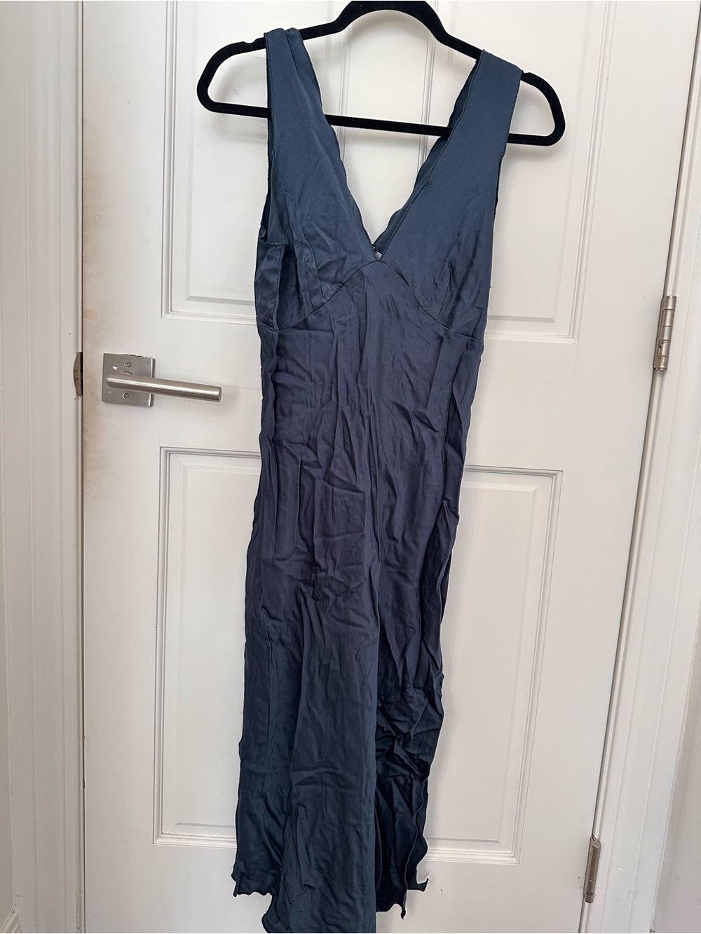 Rails Slate Blue V-Neck Maxi Dress